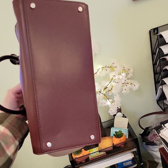 Kate Spade Maroon and Cream Handbag - Picture 4 of 5